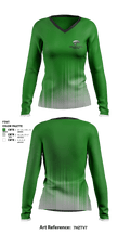 Collins Hill High School Tennis 13929141 Women's Long Sleeve V-neck Shirt - 1