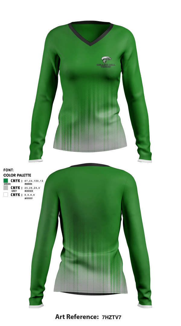 Women's Long Sleeve Vneck Shirt, Collins Hill High School Tennis, Tennis, Teamtime, Team time, sublimation, custom sports apparel, team uniforms, spirit wear, spiritwear, sports uniforms, custom shirts, team store, custom team store, fundraiser sports, apparel fundraiser