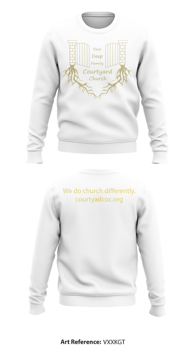 Courtyard Chuch 37286717 Crew Neck Sweatshirt - 34