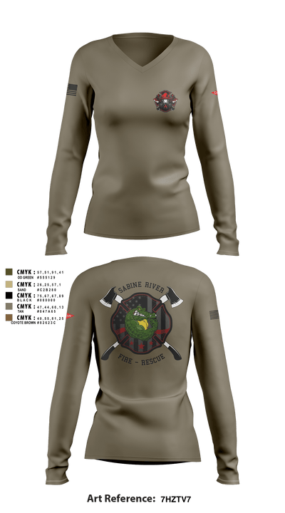 DOW 46954378 Women's Long Sleeve V-neck Shirt - 2