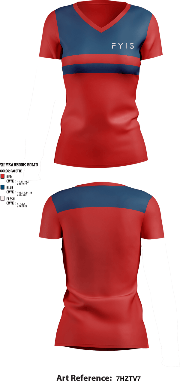 Women's Short Sleeve Vneck Shirt, FYIS Clothing, , Teamtime, Team time, sublimation, custom sports apparel, team uniforms, spirit wear, spiritwear, sports uniforms, custom shirts, team store, custom team store, fundraiser sports, apparel fundraiser