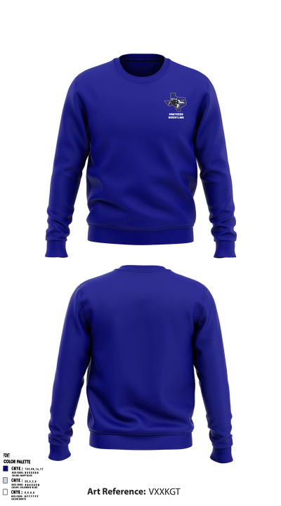 Franklin High School Wrestling 41593106 Crew Neck Sweatshirt - 39