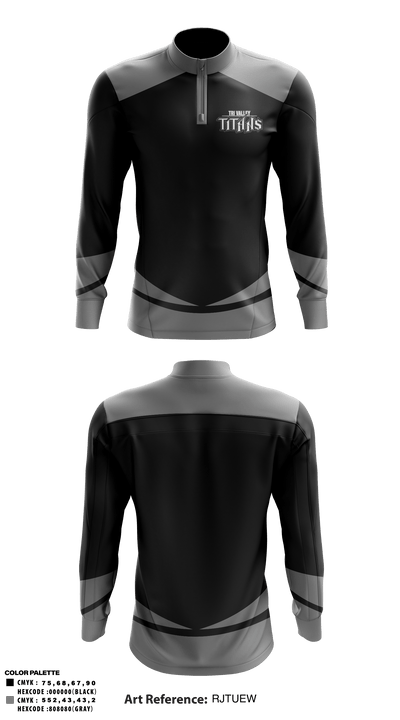 Swan Valley High School Ice Hockey 27287577 Quarter Zip Jacket - 2