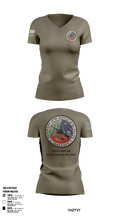 635th AAA AW Battalion HQ Battery 3041583 Women's Short Sleeve V-neck Shirt - 3