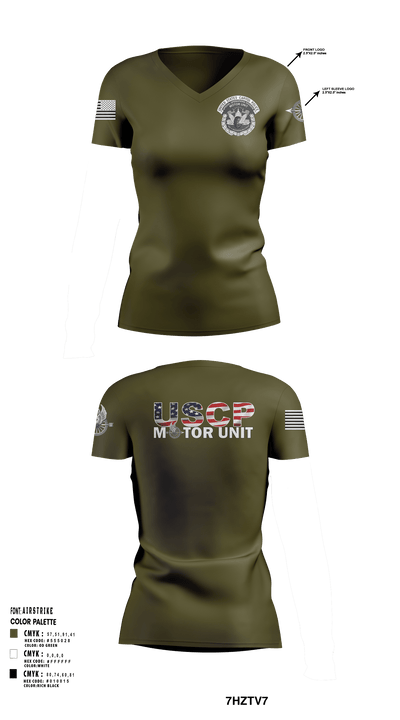 MOTOR UNIT 1828 8601121 Women's Short Sleeve V-neck Shirt - 5