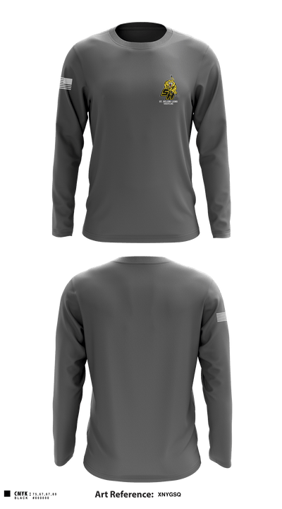 St Helens High School Wrestling 77700213 Long Sleeve Rash Guard Shirt - 2
