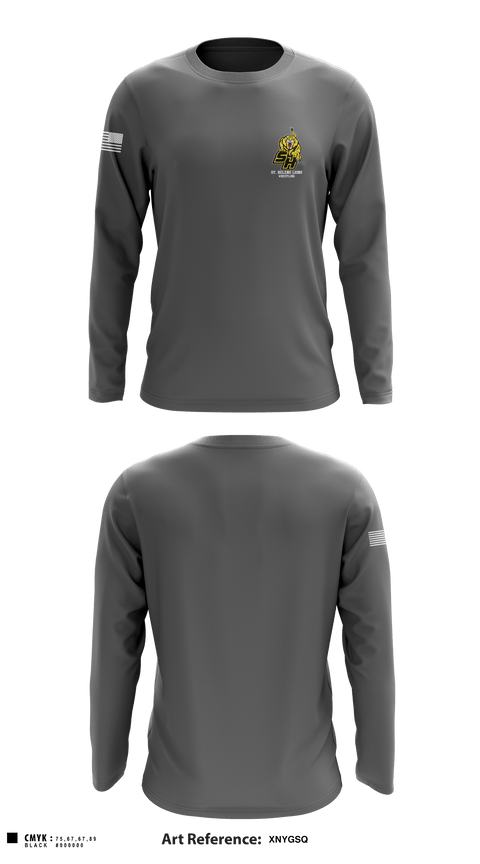 Long Sleeve Rash Guard Shirt, St Helens High School Wrestling, Wrestling, Teamtime, Team time, sublimation, custom sports apparel, team uniforms, spirit wear, spiritwear, sports uniforms, custom shirts, team store, custom team store, fundraiser sports, apparel fundraiser