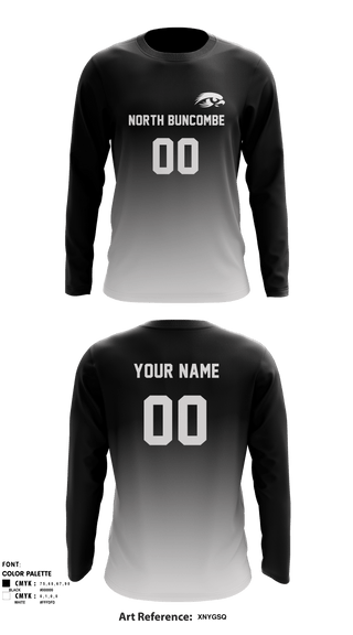 Long Sleeve Performance Shirt, North Buncombe High School Volleyball, Men's Volleyball, Teamtime, Team time, sublimation, custom sports apparel, team uniforms, spirit wear, spiritwear, sports uniforms, custom shirts, team store, custom team store, fundraiser sports, apparel fundraiser