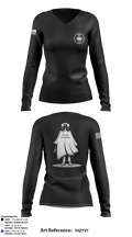 3rd plt DCO 2-27 90671094 Women's Long Sleeve V-neck Shirt - 1
