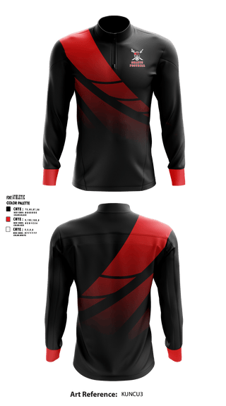 Quarter Zip Jacket, Pirates, Football, Teamtime, Team time, sublimation, custom sports apparel, team uniforms, spirit wear, spiritwear, sports uniforms, custom shirts, team store, custom team store, fundraiser sports, apparel fundraiser