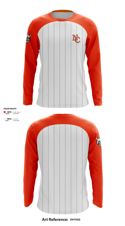 North Canton Hoover Vikings 38397364 Long Sleeve Performance Shirt - 2