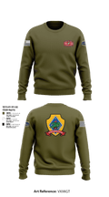 3rd AAV 1st Marines DivAmphibious assault, vehicle, 14229202 Crew Neck Sweatshirt - 1