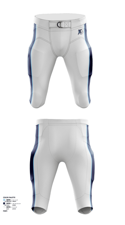 Adena Warriors Football 31057619 Football Pants - 3