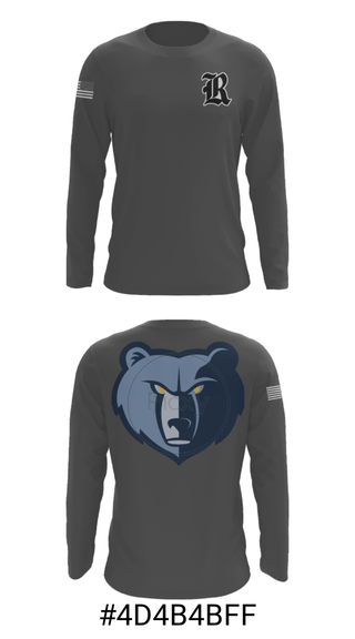 Long Sleeve Performance Shirt, Riverbank High School, Baseball, Teamtime, Team time, sublimation, custom sports apparel, team uniforms, spirit wear, spiritwear, sports uniforms, custom shirts, team store, custom team store, fundraiser sports, apparel fundraiser