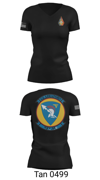 VF-106 60512083 Women's Short Sleeve V-neck Shirt - 23