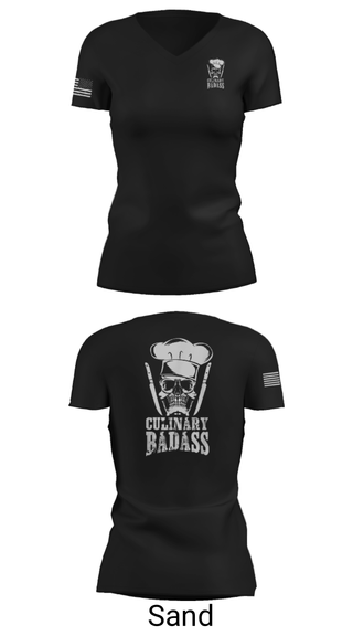 Women's Short Sleeve Vneck Shirt, , Army, Teamtime, Team time, sublimation, custom sports apparel, team uniforms, spirit wear, spiritwear, sports uniforms, custom shirts, team store, custom team store, fundraiser sports, apparel fundraiser