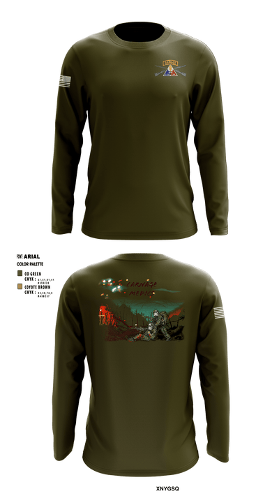 C Co, 2-70th AR, 2 ABCT, 1 ID 35817119 Long Sleeve Performance Shirt - 2
