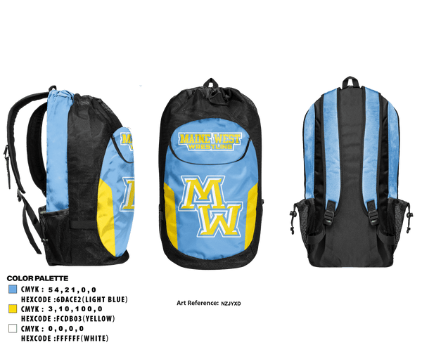Gear Bag, Maine West High School Wrestling, Wrestling, Teamtime, Team time, sublimation, custom sports apparel, team uniforms, spirit wear, spiritwear, sports uniforms, custom shirts, team store, custom team store, fundraiser sports, apparel fundraiser
