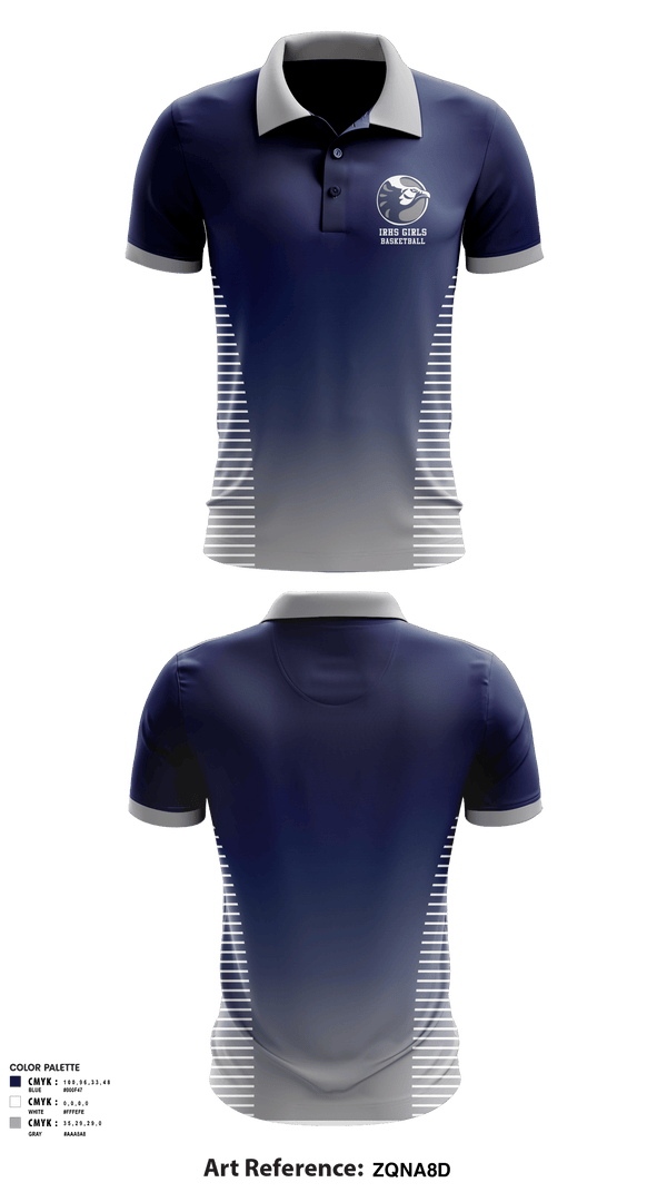 Short Sleeve Performance Polo, IRHS Girls Basketball, Women's Basketball, Teamtime, Team time, sublimation, custom sports apparel, team uniforms, spirit wear, spiritwear, sports uniforms, custom shirts, team store, custom team store, fundraiser sports, apparel fundraiser