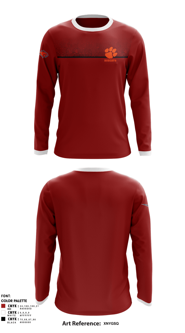 Long Sleeve Performance Shirt, Bobcats, Cross Country, Teamtime, Team time, sublimation, custom sports apparel, team uniforms, spirit wear, spiritwear, sports uniforms, custom shirts, team store, custom team store, fundraiser sports, apparel fundraiser