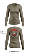 251 EN (SAPPER) 36570937 Women's Long Sleeve V-neck Shirt - 2