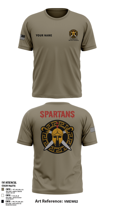 HSC Spartans 56240208 Short Sleeve Performance Shirt - 4