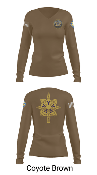Women's Long Sleeve Vneck Shirt, , Army, Teamtime, Team time, sublimation, custom sports apparel, team uniforms, spirit wear, spiritwear, sports uniforms, custom shirts, team store, custom team store, fundraiser sports, apparel fundraiser