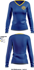 Marana High School Cheer 61867576 Women's Long Sleeve V-neck Shirt - 1