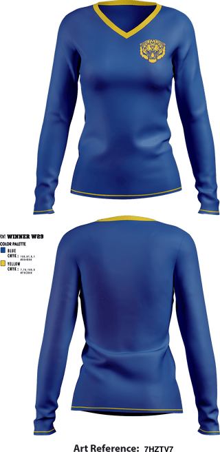 Women's Long Sleeve Vneck Shirt, Marana High School Cheer, Cheer, Teamtime, Team time, sublimation, custom sports apparel, team uniforms, spirit wear, spiritwear, sports uniforms, custom shirts, team store, custom team store, fundraiser sports, apparel fundraiser