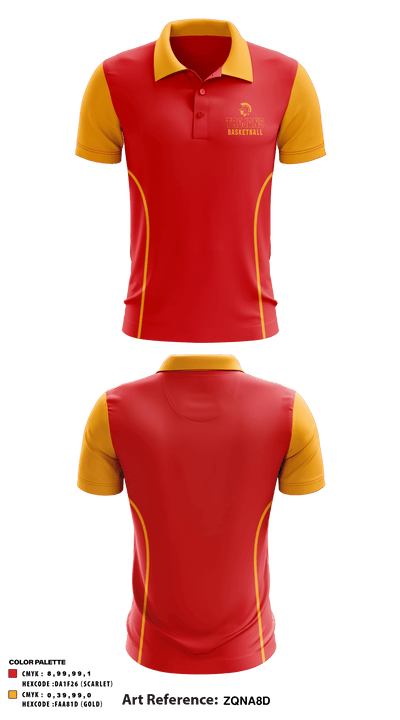 North College Hill High School Basketball 40310124 Short Sleeve Performance Polo - 2