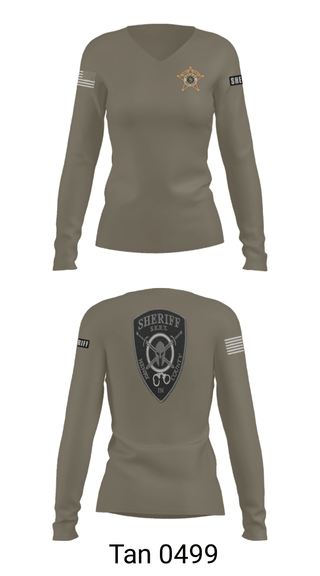 Women's Long Sleeve Vneck Shirt, , Police, Teamtime, Team time, sublimation, custom sports apparel, team uniforms, spirit wear, spiritwear, sports uniforms, custom shirts, team store, custom team store, fundraiser sports, apparel fundraiser