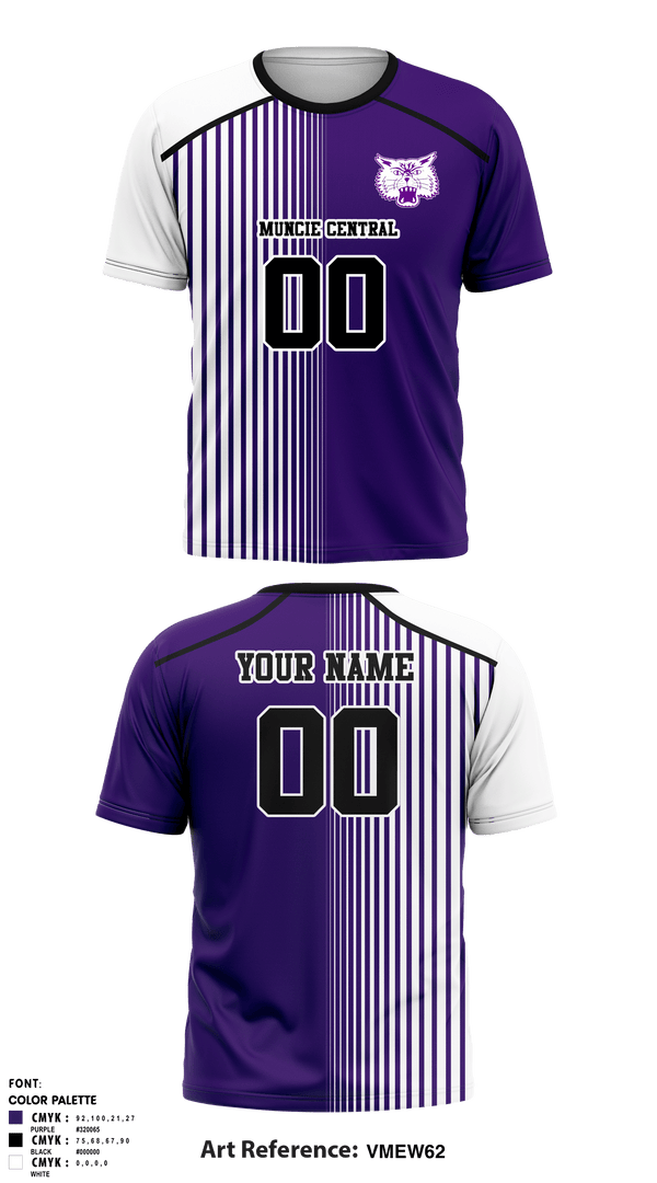 Short Sleeve Performance Shirt, Muncie Central High School Volleyball, Men's Volleyball, Teamtime, Team time, sublimation, custom sports apparel, team uniforms, spirit wear, spiritwear, sports uniforms, custom shirts, team store, custom team store, fundraiser sports, apparel fundraiser