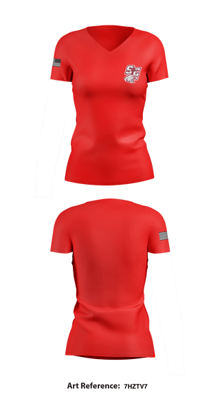 Women's Short Sleeve Vneck Shirt, Santiam Christian School Wrestling, Wrestling, Teamtime, Team time, sublimation, custom sports apparel, team uniforms, spirit wear, spiritwear, sports uniforms, custom shirts, team store, custom team store, fundraiser sports, apparel fundraiser