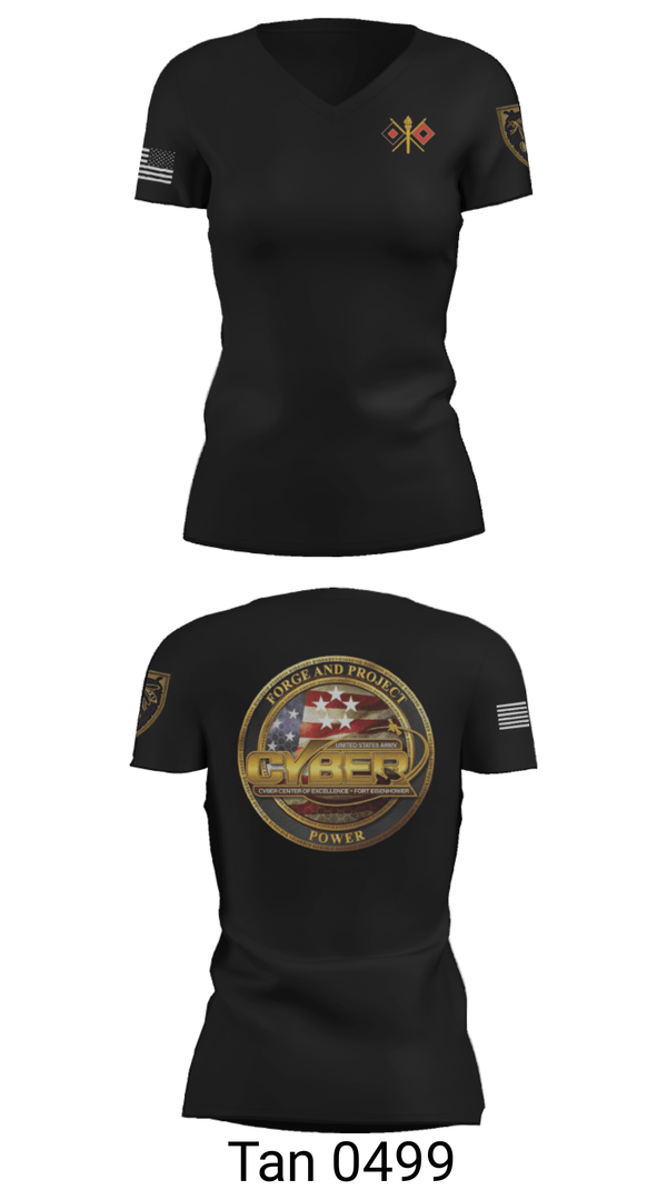 Women's Short Sleeve Vneck Shirt, , Army, Teamtime, Team time, sublimation, custom sports apparel, team uniforms, spirit wear, spiritwear, sports uniforms, custom shirts, team store, custom team store, fundraiser sports, apparel fundraiser