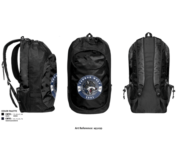 Gear Bag, Exodus_wolf1991, , Teamtime, Team time, sublimation, custom sports apparel, team uniforms, spirit wear, spiritwear, sports uniforms, custom shirts, team store, custom team store, fundraiser sports, apparel fundraiser