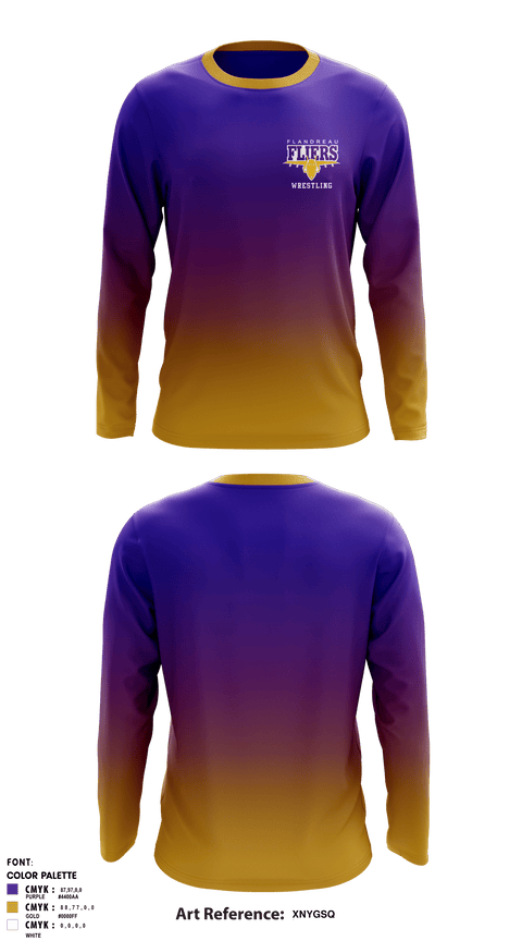 Long Sleeve Rash Guard Shirt, Flandreau High School Wrestling, Wrestling, Teamtime, Team time, sublimation, custom sports apparel, team uniforms, spirit wear, spiritwear, sports uniforms, custom shirts, team store, custom team store, fundraiser sports, apparel fundraiser