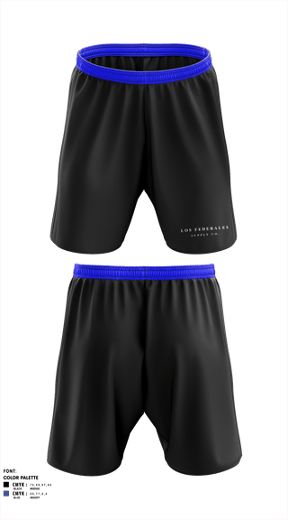 Athletic Shorts With Pockets, Los Federale$Los Federale$, , Teamtime, Team time, sublimation, custom sports apparel, team uniforms, spirit wear, spiritwear, sports uniforms, custom shirts, team store, custom team store, fundraiser sports, apparel fundraiser