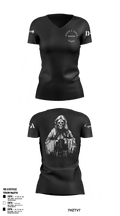 Death's Touch 51753368 Women's Short Sleeve V-neck Shirt Scarecrow - 11