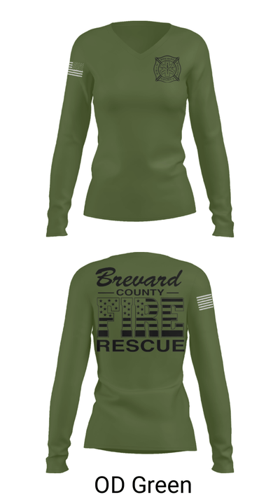 BCFR 93029209 Women's Long Sleeve V-neck Shirt - 31