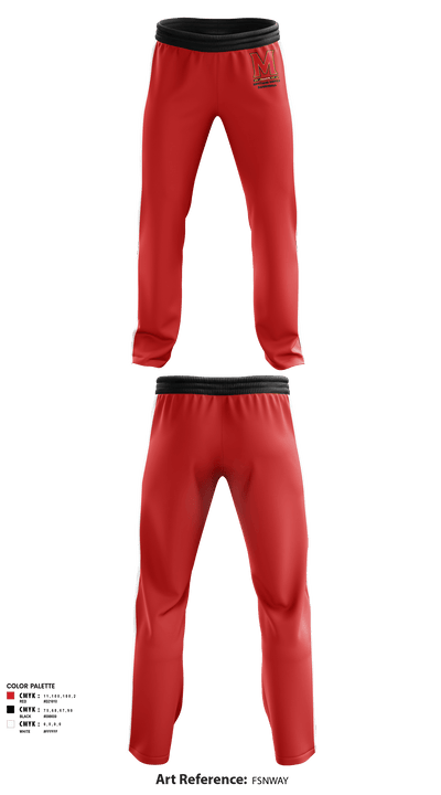 Maryland United Basketball 91556889 Sweatpants - 1
