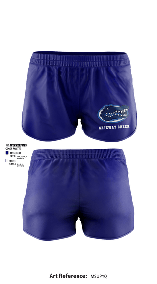 Women's Shorts, Gateway Regional High School Cheer, Cheer, Teamtime, Team time, sublimation, custom sports apparel, team uniforms, spirit wear, spiritwear, sports uniforms, custom shirts, team store, custom team store, fundraiser sports, apparel fundraiser