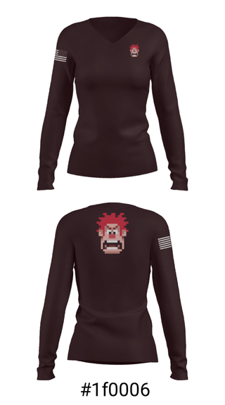 Women's Long Sleeve Vneck Shirt, , Police, Teamtime, Team time, sublimation, custom sports apparel, team uniforms, spirit wear, spiritwear, sports uniforms, custom shirts, team store, custom team store, fundraiser sports, apparel fundraiser