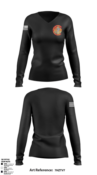 Women's Long Sleeve Vneck Shirt, , Army, Teamtime, Team time, sublimation, custom sports apparel, team uniforms, spirit wear, spiritwear, sports uniforms, custom shirts, team store, custom team store, fundraiser sports, apparel fundraiser