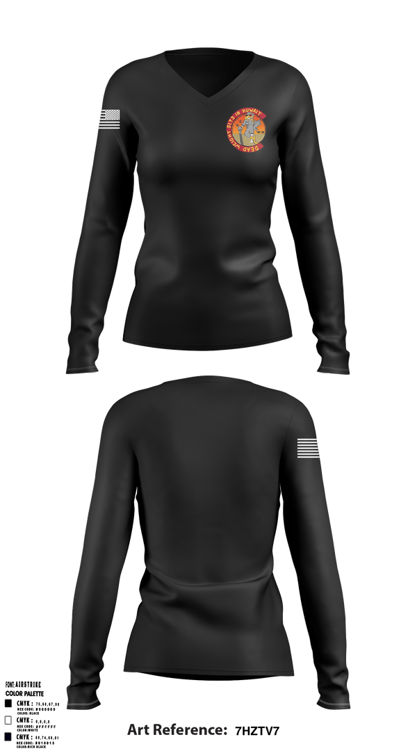 Women's Long Sleeve Vneck Shirt, , Army, Teamtime, Team time, sublimation, custom sports apparel, team uniforms, spirit wear, spiritwear, sports uniforms, custom shirts, team store, custom team store, fundraiser sports, apparel fundraiser