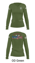 Fayetteville Fire Department Station 2 7594023 Women's Long Sleeve V-neck Shirt - 40