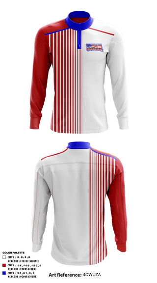 Quarter Zip Jacket, USA, Wrestling, Teamtime, Team time, sublimation, custom sports apparel, team uniforms, spirit wear, spiritwear, sports uniforms, custom shirts, team store, custom team store, fundraiser sports, apparel fundraiser