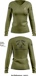 ASD 85875473 Women's Long Sleeve V-neck Shirt - 2