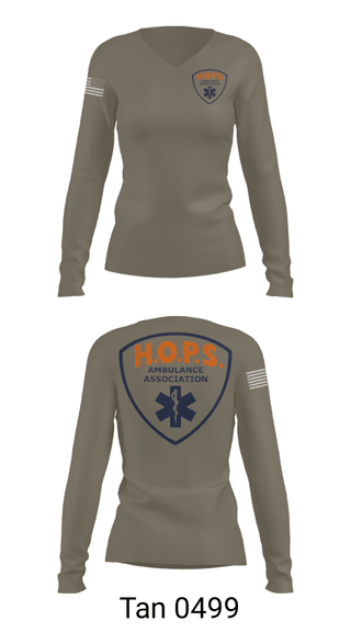 Women's Long Sleeve Vneck Shirt, , Fire Department, Teamtime, Team time, sublimation, custom sports apparel, team uniforms, spirit wear, spiritwear, sports uniforms, custom shirts, team store, custom team store, fundraiser sports, apparel fundraiser