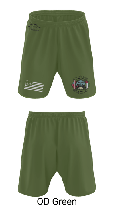 ADAB Fire 68876510 Athletic Shorts With Pockets - 28