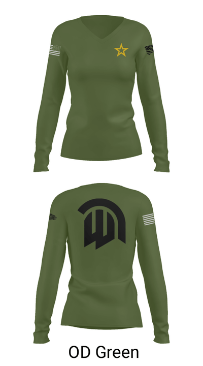 Waxahachie Recruiting Station 82503072 Women's Long Sleeve V-neck Shirt - 39